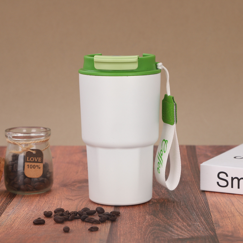 Pahar de cafea inteligent cu afișaj al temperaturii, din oțel inoxidabil 304, termos portabil cu curea de transport
