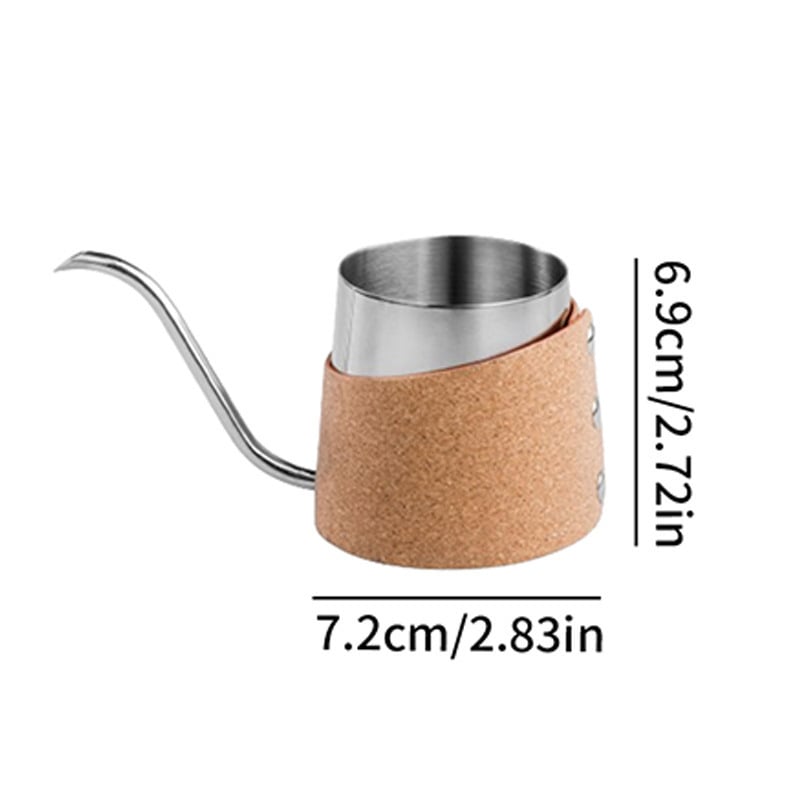 Set portabil de cafea pentru camping, în cutie cadou — ceainic pour-over și râșniță de cafea manuală, stil retro