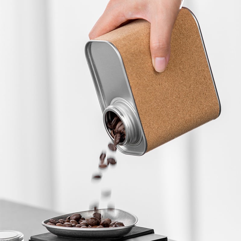 Set portabil de cafea pentru camping, în cutie cadou — ceainic pour-over și râșniță de cafea manuală, stil retro
