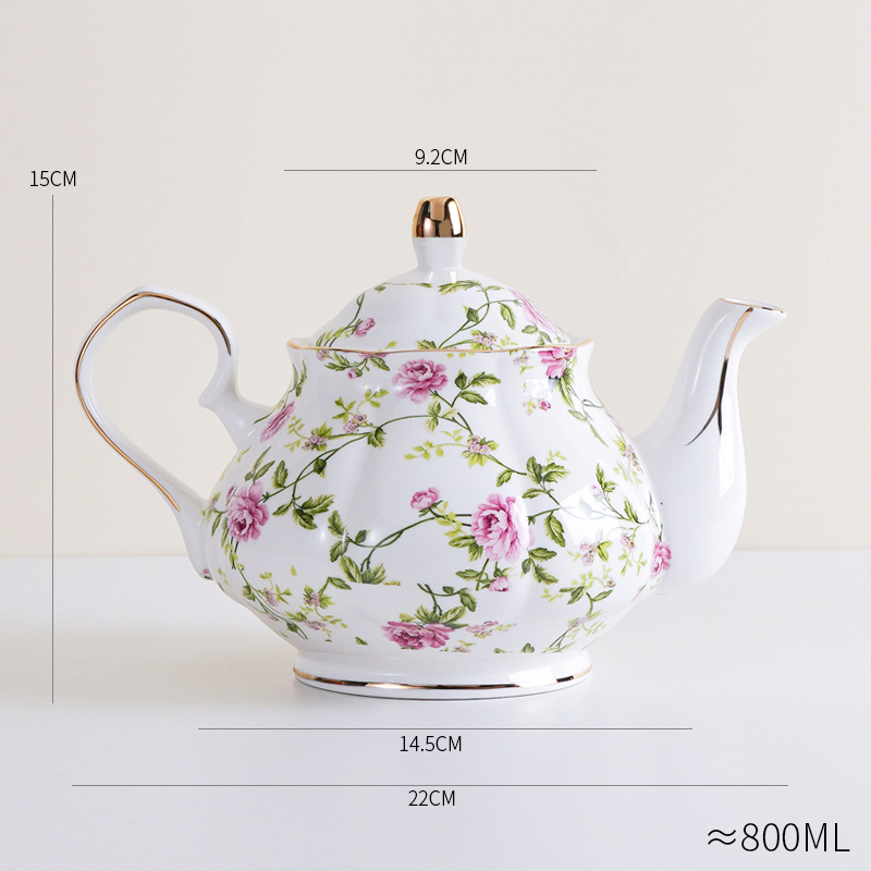 Set de cești de cafea în stil european pentru femei, mic lux, cești ceramice elegante pentru ceai cu flori, cadou pentru Ziua Femeii