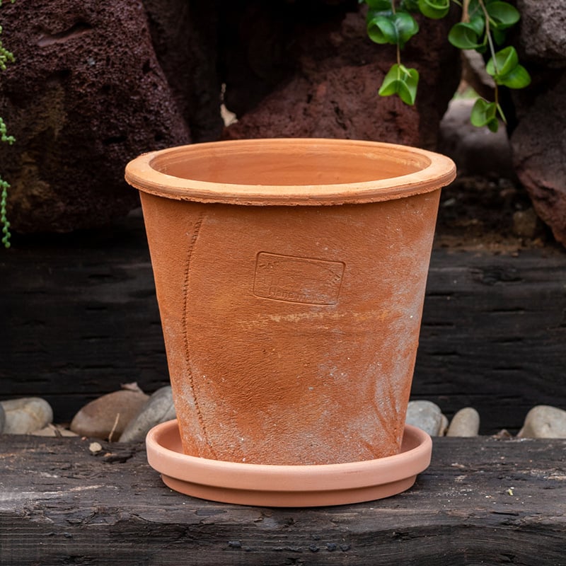 Ghiveci din lut roșu, ceramic poros, respirabil, absoarbe apa pentru rădăcini, pentru suculente și plante verzi, stil retro