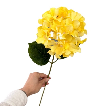 Hydrangea de mătase, tulpină unică, floare artificială mare pentru culoarul nunții și decorul de fundal