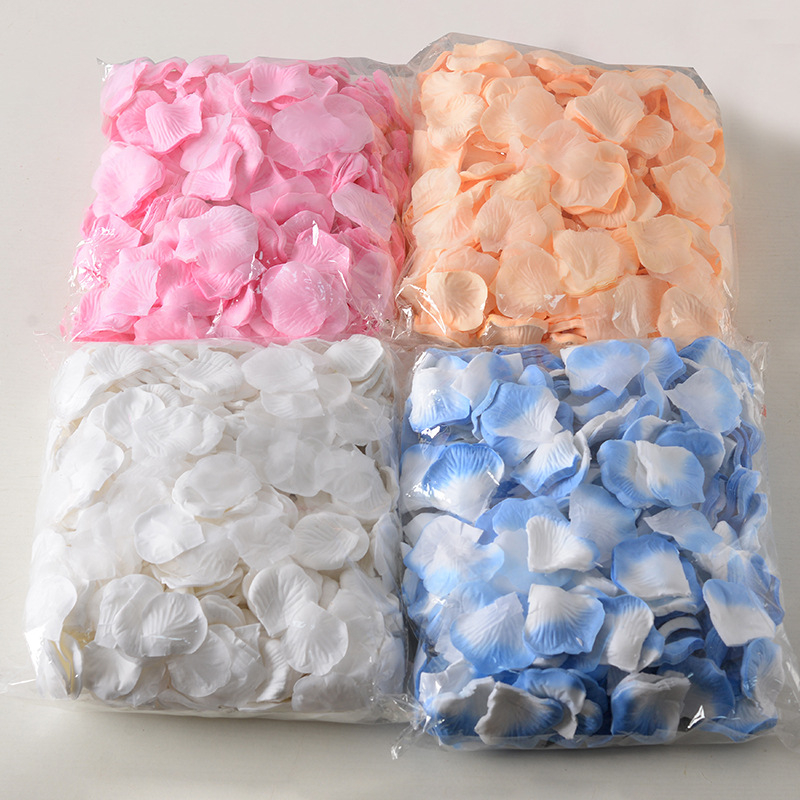 Petale de trandafir artificiale din fibră nețesută, decor de nuntă, aruncare manuală, set 0,5 kg