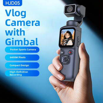 Kompaktna ručná kamera s gimbalom na šport, 4K video, Wi‑Fi prenos na telefón