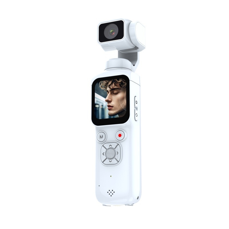 Cameră cu gimbal de buzunar, stabilizare pentru sport, 4K video, transmisie Wi‑Fi către telefon