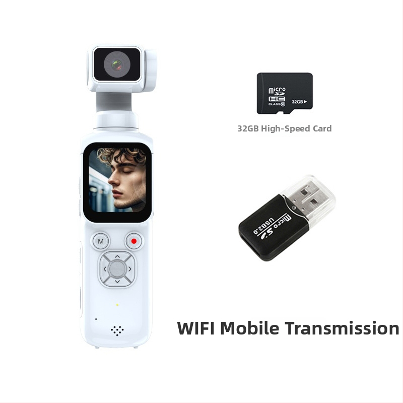 Kompaktna ručná kamera s gimbalom na šport, 4K video, Wi‑Fi prenos na telefón