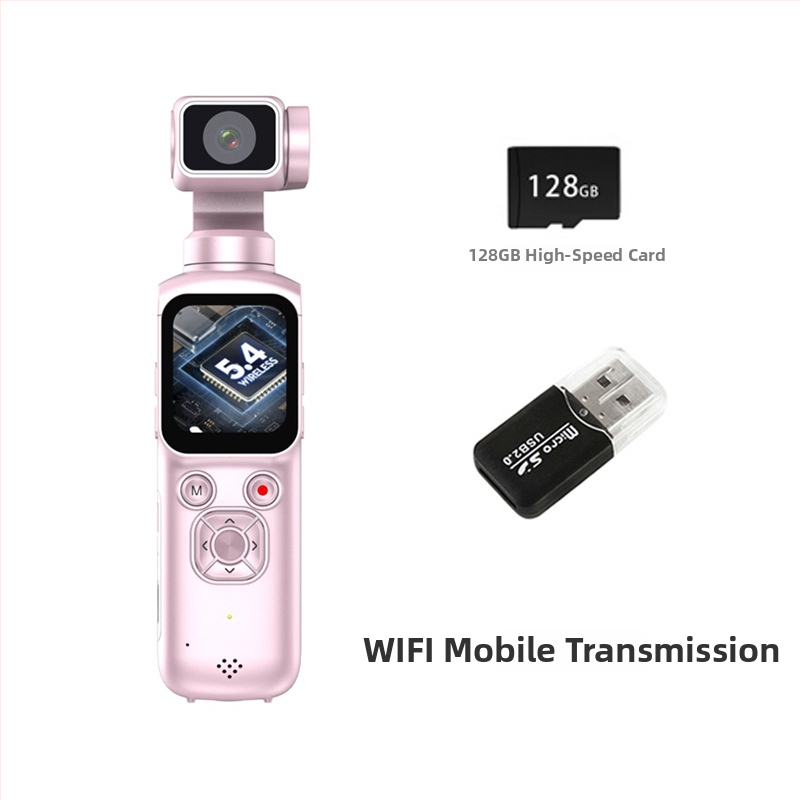 Kompaktna ručná kamera s gimbalom na šport, 4K video, Wi‑Fi prenos na telefón