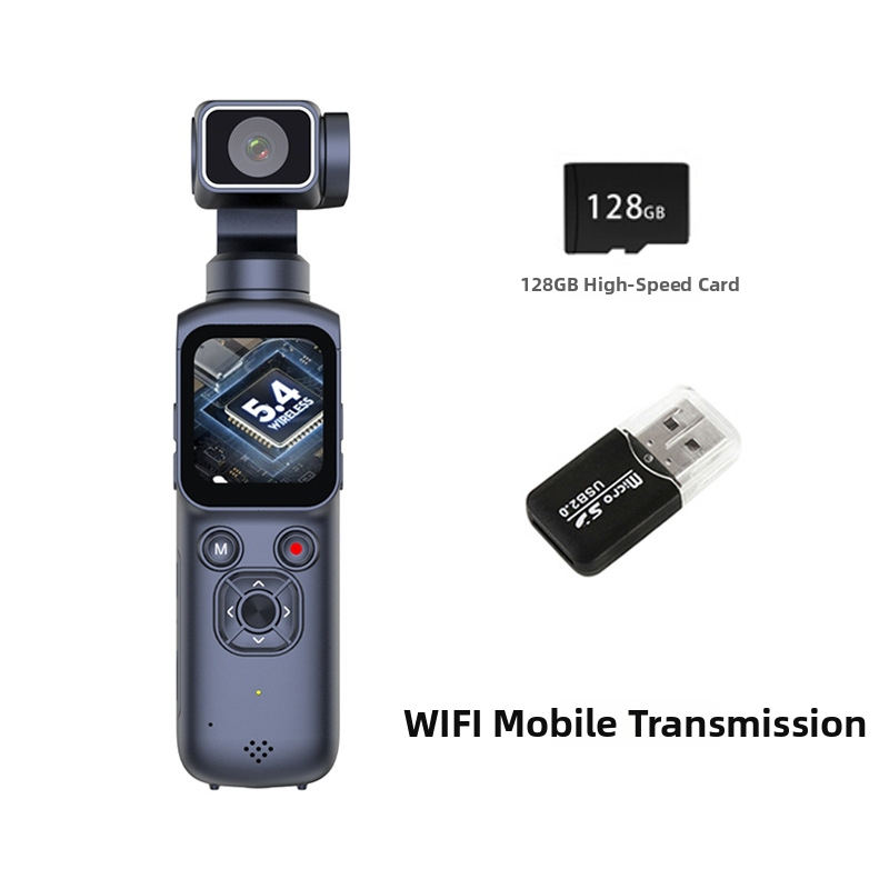 Kompaktna ručná kamera s gimbalom na šport, 4K video, Wi‑Fi prenos na telefón
