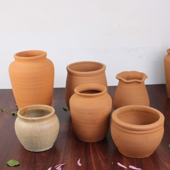 Ghivece retro din teracotă și ceramică, vaze pentru flori uscate, recipiente respirabile pentru plantare în interior și exterior
