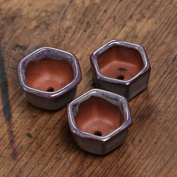 Ghiveci pentru suculente din ceramică cu nisip purpuriu, mini ghiveci drăguț, creativ, pentru birou și casă