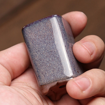 Ghiveci pentru suculente din ceramică cu nisip purpuriu, mini ghiveci drăguț, creativ, pentru birou și casă