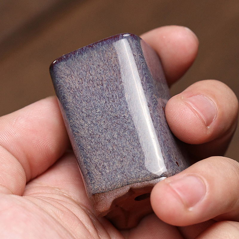 Ghiveci pentru suculente din ceramică cu nisip purpuriu, mini ghiveci drăguț, creativ, pentru birou și casă