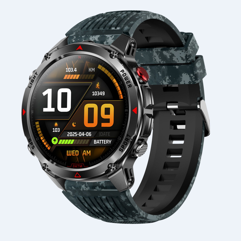 HT37 Pametni sat s GPS-om, praćenje sporta, LED svjetlo, Kompas i Bluetooth pozivi za Aktivnosti na otvorenom