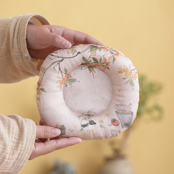 Suport ceramic pentru ceai și suport pentru ceașcă, din brocart gros — accesorii pentru ceremonia Gong Fu