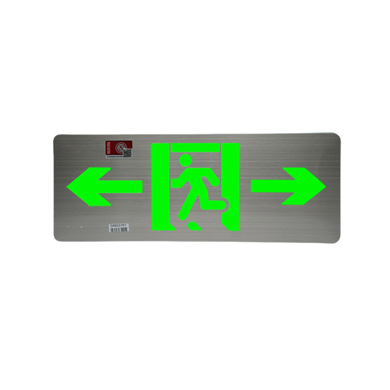 Indicator LED de evacuare la incendiu, semn de ieșire din oțel inoxidabil, 36V