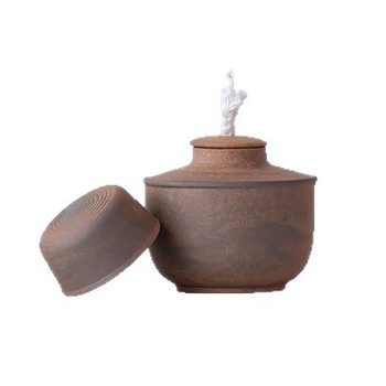 Plită ceramică pentru ceai cu lampă de alcool, pentru prepararea ceaiului Kung Fu, set de ceai pentru drumeții, încălzitor ecologic pentru fierberea apei