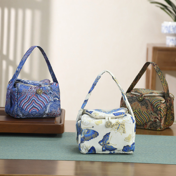 Set gaiwan de ceai cu bol cu capac, ceainic şi două ceşti; geantă din textile pentru depozitare; design robust; personalizare logo; accesorii pentru ceremonia ceaiului.