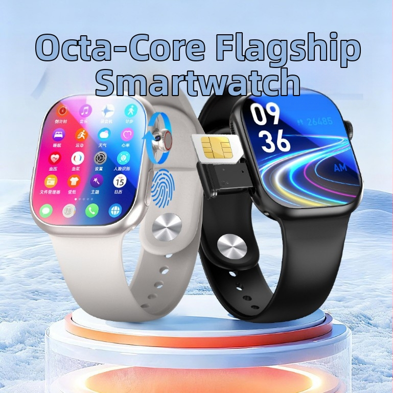 Morse Code W527 смарт часовник с отключване по пръст, модел S58, слот за карта, AMOLED дисплей и дълго време в режим на готовност