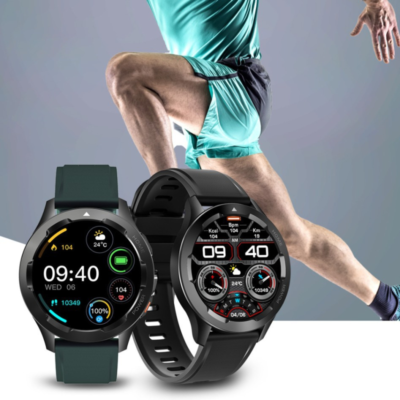 Sportski pametni sat s velikom HD zaslonom, Bluetooth pozivi, termometar i NFC plaćanja