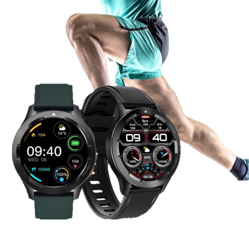 Sportski pametni sat s velikom HD zaslonom, Bluetooth pozivi, termometar i NFC plaćanja
