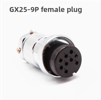 GX25-2 letecký konektor, 3–8 kontaktov, 9/10P12 jadier, flange samica–samček DF25M konektor