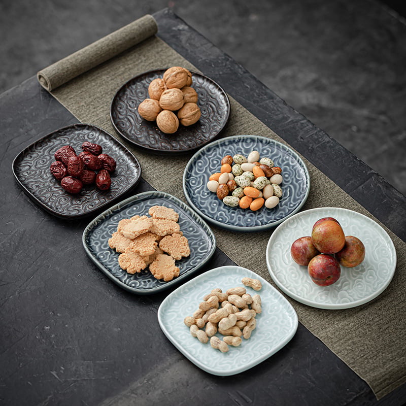 Ceramică chineză retro pentru ceremonialul ceaiului, suport pentru ceainic și tavă Zen pentru ceai