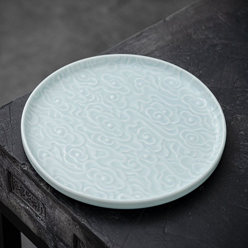 Ceramică chineză retro pentru ceremonialul ceaiului, suport pentru ceainic și tavă Zen pentru ceai