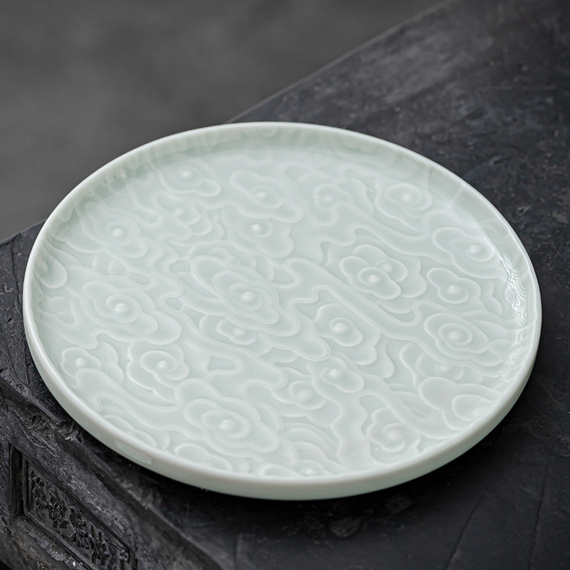 Ceramică chineză retro pentru ceremonialul ceaiului, suport pentru ceainic și tavă Zen pentru ceai