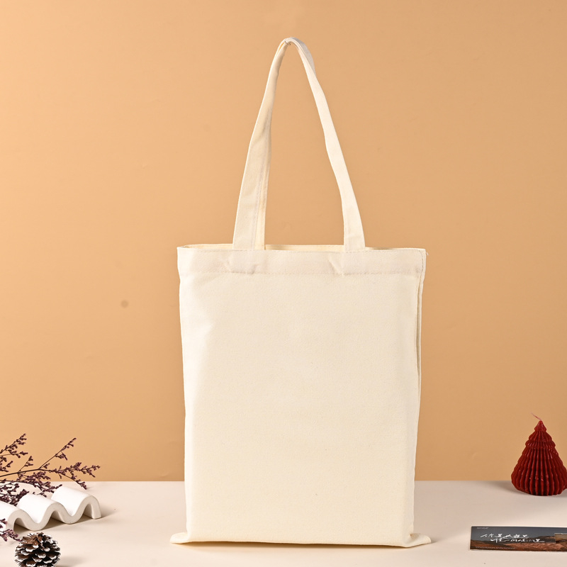 Geantă tote laminată goală, geantă din pânză, geantă de mână din bumbac, geantă pentru studenți în publicitate culturală și creativă, cu logo personalizat