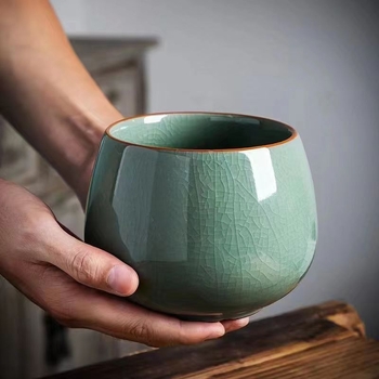 Găleată ceramică pentru resturi de ceai, pentru spălarea ceaiului, design retro
