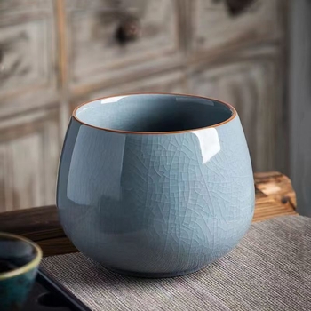 Găleată ceramică pentru resturi de ceai, pentru spălarea ceaiului, design retro