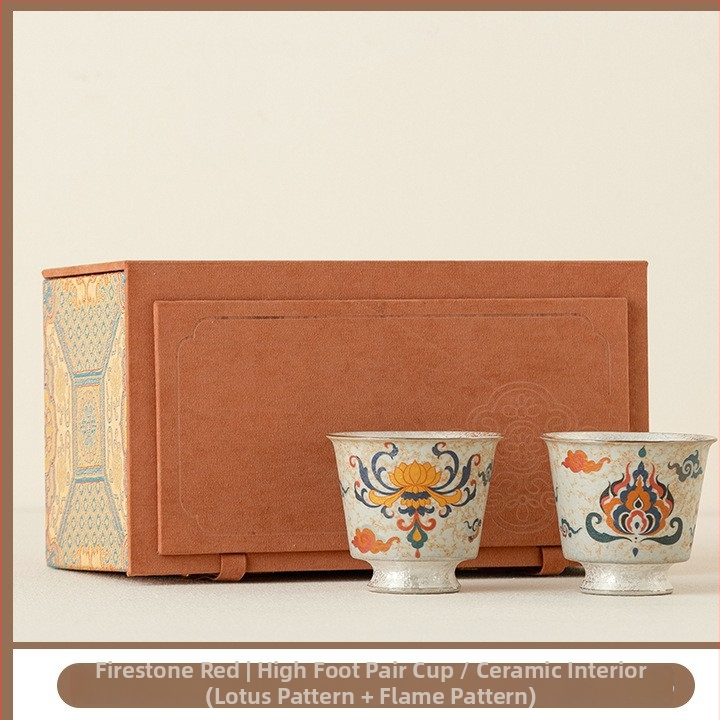 Ceașcă de ceai din porțelan albastru și alb cu motiv de lotus, ceramică, stil chinezesc retro, o singură ceașcă