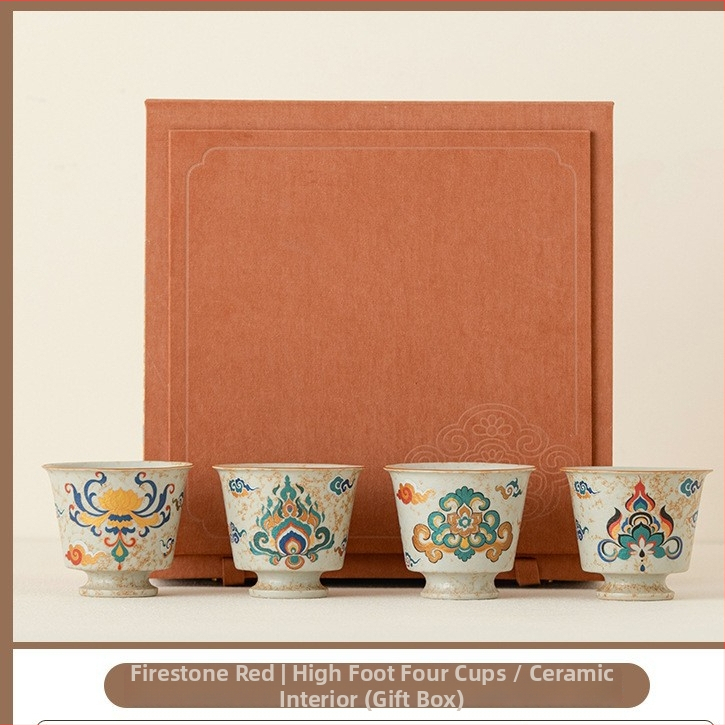Ceașcă de ceai din porțelan albastru și alb cu motiv de lotus, ceramică, stil chinezesc retro, o singură ceașcă