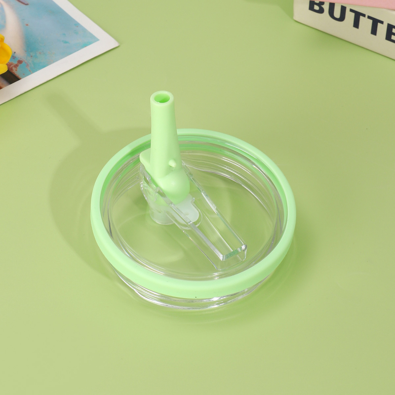 Capac pentru pahar auto 40oz cu pai pliabil, capac din plastic transparent etanș, capac portabil pentru băuturi reci
