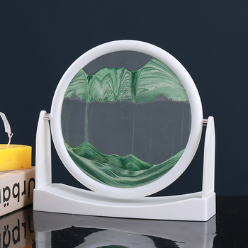 Tablou 3D din sticlă cu nisip lichid, ramă DIY pentru ceas de birou, cadou de ziua de naștere