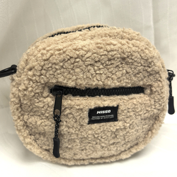 Ženska torbica od teddy velura – mala crossbody torba za zimu, ležerni stil