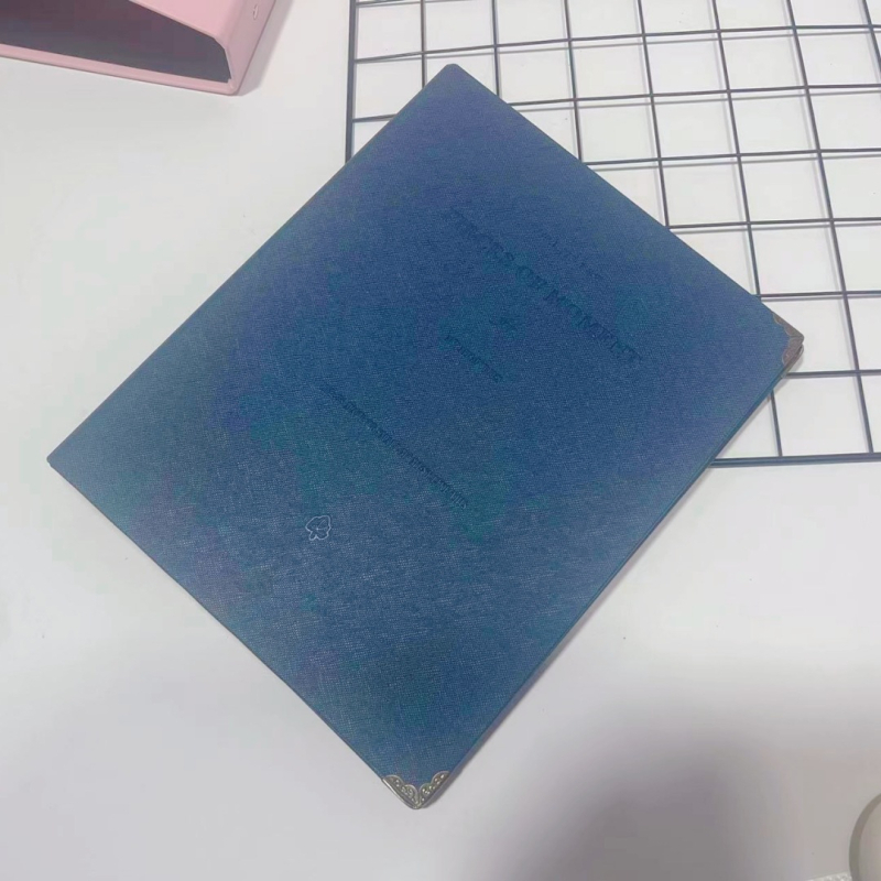 Copertă din piele cu foi detașabile, album cu nouă celule pentru carduri, cărți poștale și fotografii în stil Polaroid, dimensiune 6 inci.