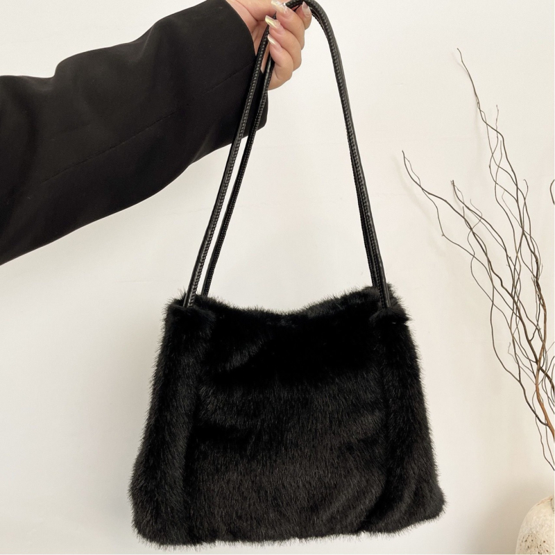 2025 nova pliš bucket bag za žene – korejski stil, jesen-zima, visoka kvaliteta teksture, nišni dizajn, svakodnevna torba