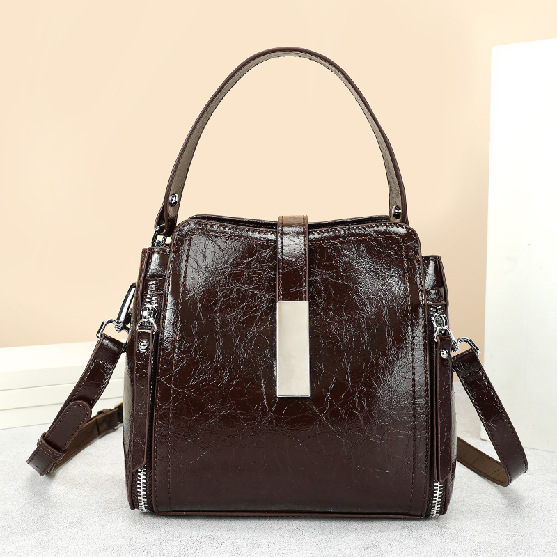 Kožna ženska torba za rame, velika zapremina, luksuzan dojam, crossbody torba, vintage torba tipa kanta