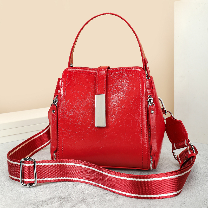Kožna ženska torba za rame, velika zapremina, luksuzan dojam, crossbody torba, vintage torba tipa kanta