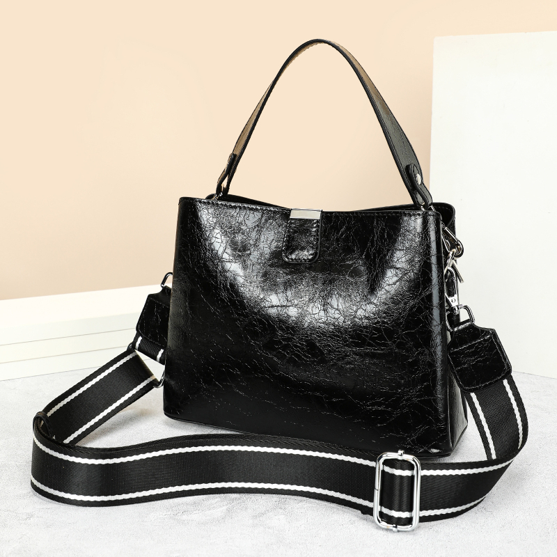 Kožna ženska torba za rame, velika zapremina, luksuzan dojam, crossbody torba, vintage torba tipa kanta
