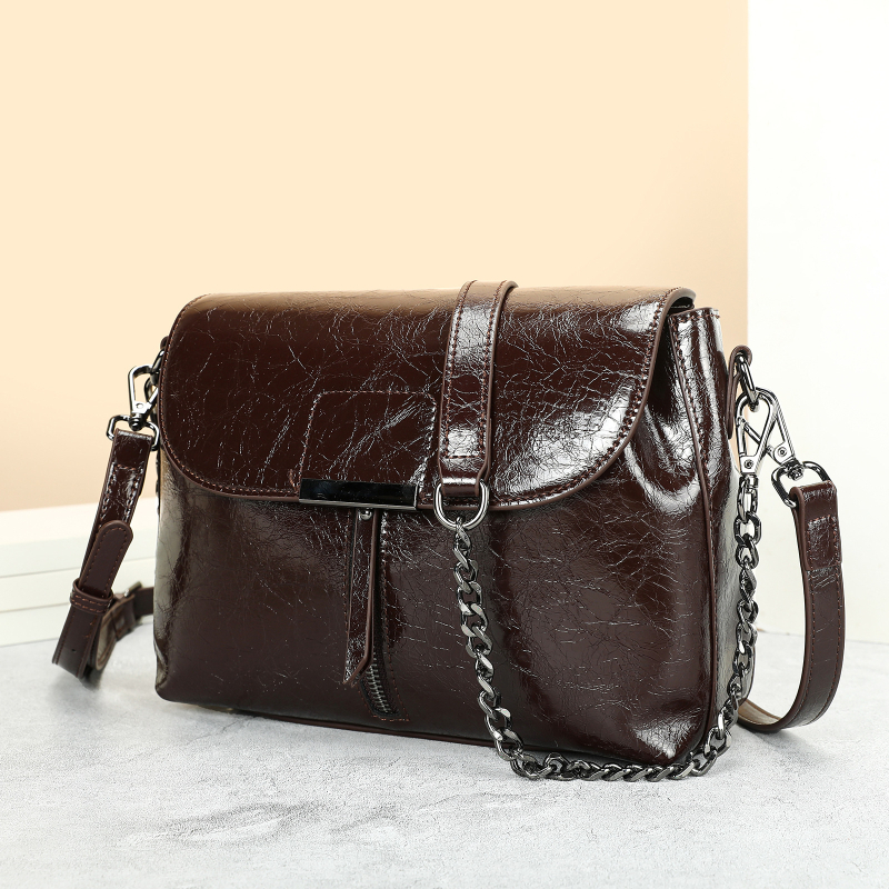 Kožna ženska torba za rame, velika zapremina, luksuzan dojam, crossbody torba, vintage torba tipa kanta