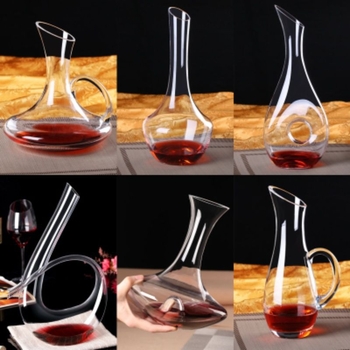 Decantor mic rapid din sticlă de cristal fără plumb, pentru vin roșu, stil european, decantor personalizat