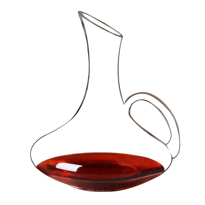 Decantor mic rapid din sticlă de cristal fără plumb, pentru vin roșu, stil european, decantor personalizat