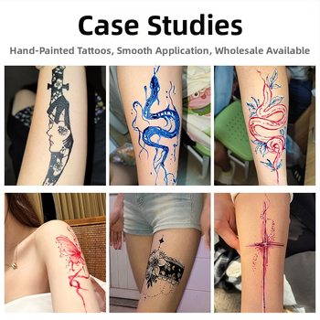 Henna krém na tetovanie, rastlinné zložky, ručne vyrobený, čiastočné krytie