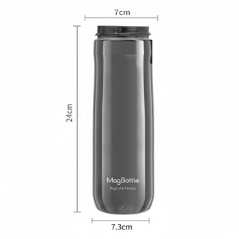 Nobvan ceașcă magnetică: compartiment magnetic pentru ceai, capac și corpul ceștii