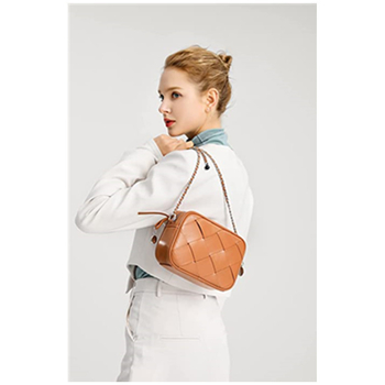 Prilagođena nova ženska pletena crossbody torba s lancem, kvadratnog oblika