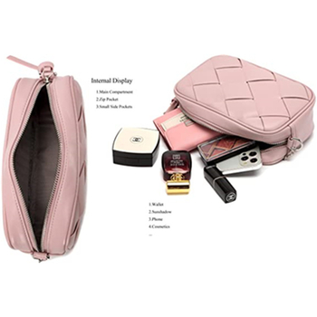 Prilagođena nova ženska pletena crossbody torba s lancem, kvadratnog oblika