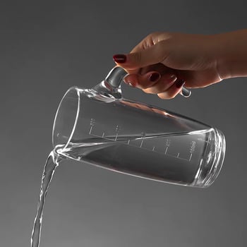 Dispenser de vin din acrilic PC, decantor din plastic rezistent cu scară de măsurare