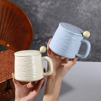 Cană ceramică de cafea, capacitate mare, pentru uz casnic, pentru cupluri, ceașcă de ceai